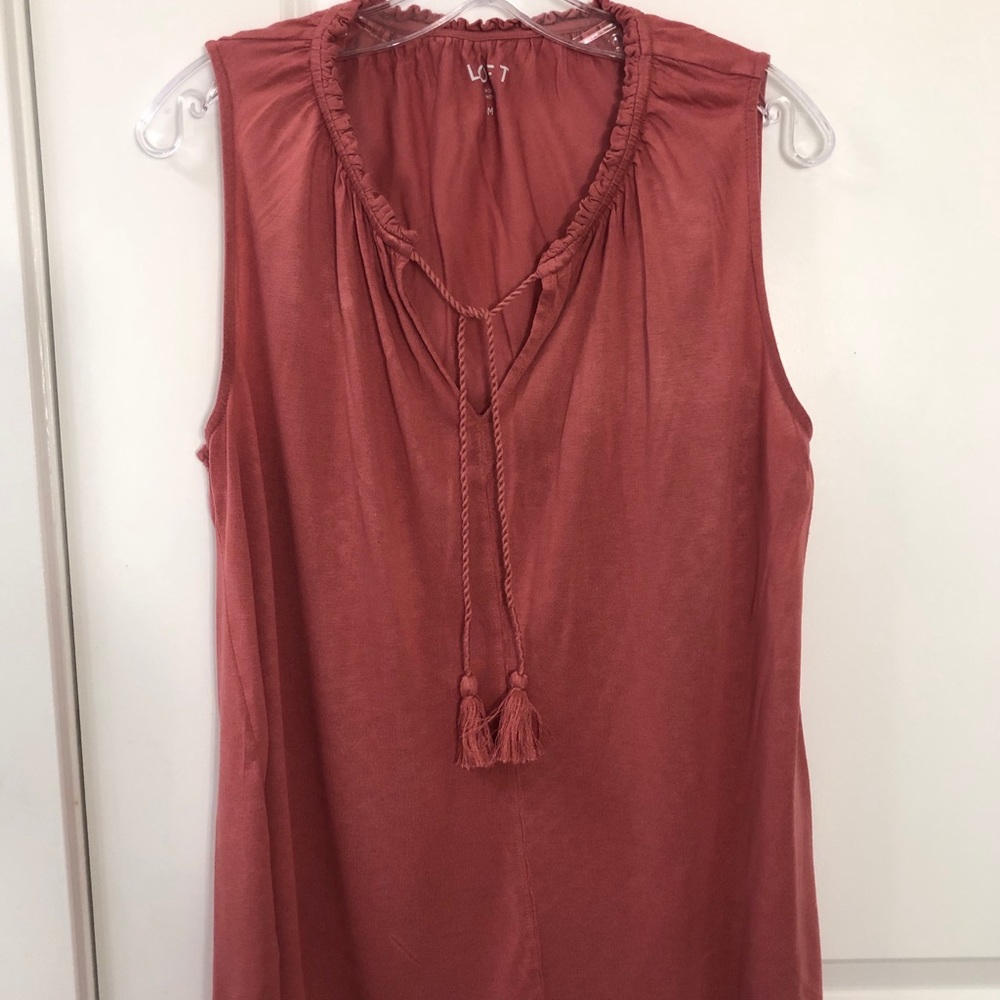Loft Mauve Sleeveless Top - Picture 1 of 2